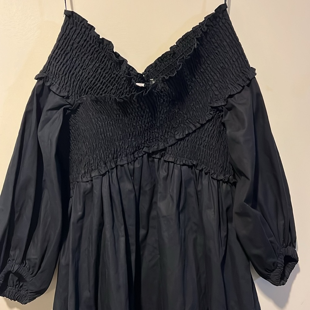 Zara Black Off Shoulder Bandage Wrap Dress *Size Small*